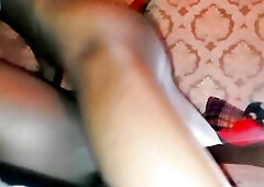 HER RIGHT LEG COULDN'T STOP SHAKING FROM DAD STROKES