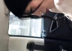 Hawt cutie masturbates in my car on the way home