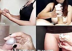 Drowning In Schlongs! Multiple Views Spunk fountain Compilation Part 3 (Milking-time)