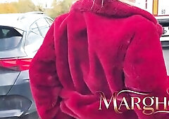 Exhibitionist Parking Lot: Trucker Spots Me and Screws Me Like a Bitch in His Truck Cab