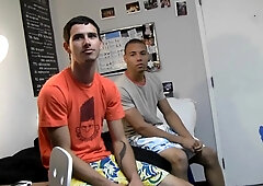 Blindfolded Homosexuals Get their Ears Open for a Sizzling Blowjob