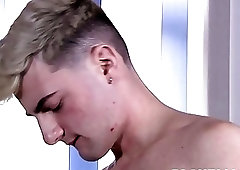 Horny British lad receives big anal dick