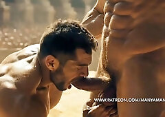 Gladiators Shag And Deep-throat by ManyAMan