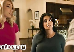 Large Bazookas mother I'd like to fuck Bangs With Her Ebony Spouse And The Delivery Woman Who is His Mistresse