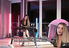 Slim Beautiful Teen Gets Her Pussy Fucked And Creampied After Testing an Erection-causing Sound