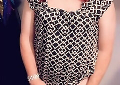 Pantyluvn sissy playing in new bra and panties