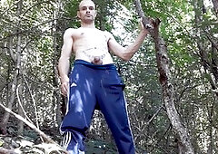 Outdoor, gay uncut dick, gay nature