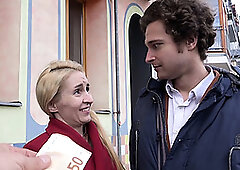 GERMAN SCOUT - ANOREXIC MILF DELIA TALK TO CHEATING ARSE FUCK AT PUBLIC AGENT CASTING