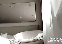 your hawt exhibitionist stepmom likes it when u watch her and your schlong gets hard and u take it out to masturbate and u cum very quickly when this 