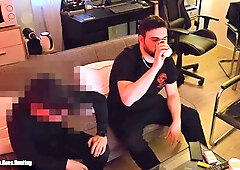 Very first Threeway with Chris and Steven on the night they got to know eachother