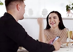 Slim hotty Paola Hard, with her large melons, enjoys the intensive fun of having her butt pounded by a large dong