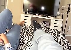 “Wait, I will make your fantasy come true" - First threesome with tantaly doll