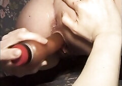 Sexy honey screwed in the butt