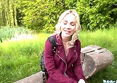 Sexy GOLDEN-HAIRED from Finland Takes the Large D - Public Agent