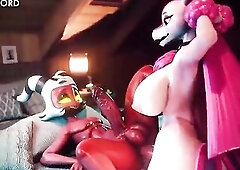 Femboy Banged by Fur Futanari Lovander
