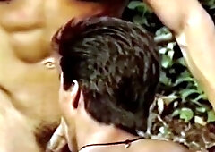 Vintage cock suckers have hot sex with cumshot