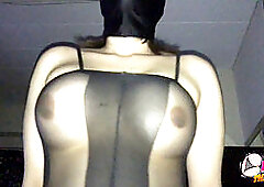 Thai girl, pantyhose ass, asian