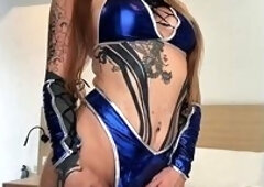 Fighter Chun-li Loses To Her Dildo. Dirty Talk - Yunaversex