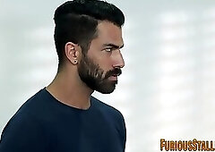 Black stud rides big dick and sucks