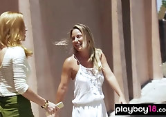 Cougar housewives painted their bodies for a photoshoot