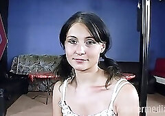 Sexy teen blonde all naked and horny