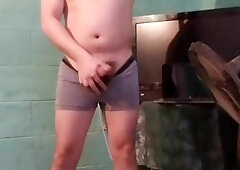 Jesus en boxer jalandose el pene avienta semen capitulo 8