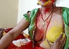 Step mom, indian bhabhi, first time