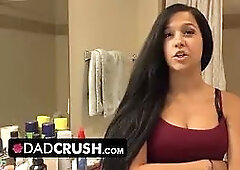 Misbehaved teen let stepdaddy bang her Hairy Pussy than getting grounded