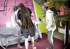 Behind the Scenes with Heavily Tattooed Slender Cutie Anuskatzz