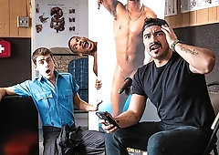 Quick interracial fuck with Adrian Hart and Joey Mills