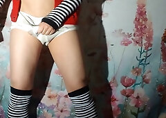 Eccentric Emo Punk Pisses His White Hanes Whightie Tighties