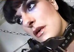 Dirty shemale in bondage act