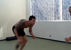 DrillMyHole: Chris Tyler plus shaved Cliff Jensen throat fuck