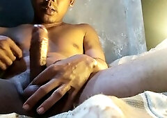 This mischievous guy is back showing off his cum