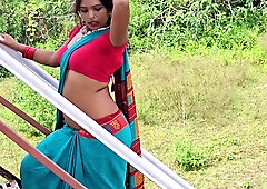Desi wife, waitress, and mature woman in Indian adult action