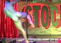 Muscle Hunk Malik Delgaty Pool Dance