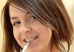 Fingering movie with temperament Jaclyn from Teen Girls