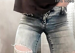 Pissing Compilations ninth scenes despairing pee in panties in WC and on the car