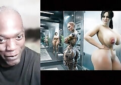 Shepard Bang Liara in front of everybody in the shower