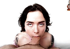 BLAZING SENSATION FUELS IMPLACABLE REVERSE COWGIRL CREAMPIE FLOOD