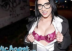Public Agent Latina wants to fuck but don't let her mom hear!