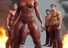 TGirl Domination (AI generated) - Ellisa Eternal is On Fire