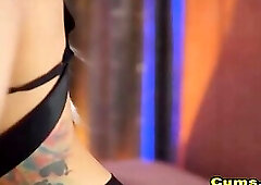 Tanned Slim Babe Plays Her Favorite Toy