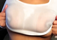 Amateur Big Boobs jerks Big Dick