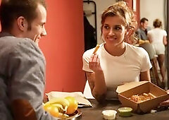 The daily food order from the delivery service is getting expensive, but there is one reason why Silvia keeps ordering: she has plans with the deliver