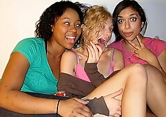 Mandy Armani and Ash are enjoying having fun with a large penis