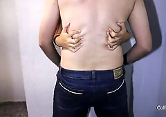 Grinding on leggings untill this guy cums in his panties