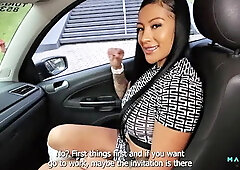 Uber Driver Bathes Me in Cum all Over My Body - Mariana Martix &