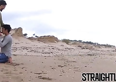 Hot Young Latino Barebacked After Making Out At The Beach