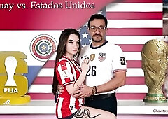 Feel the global excitement in this version of the match between the United States and PARAGUAY, in which the North Americans won 4-1. Hard blowjob wit